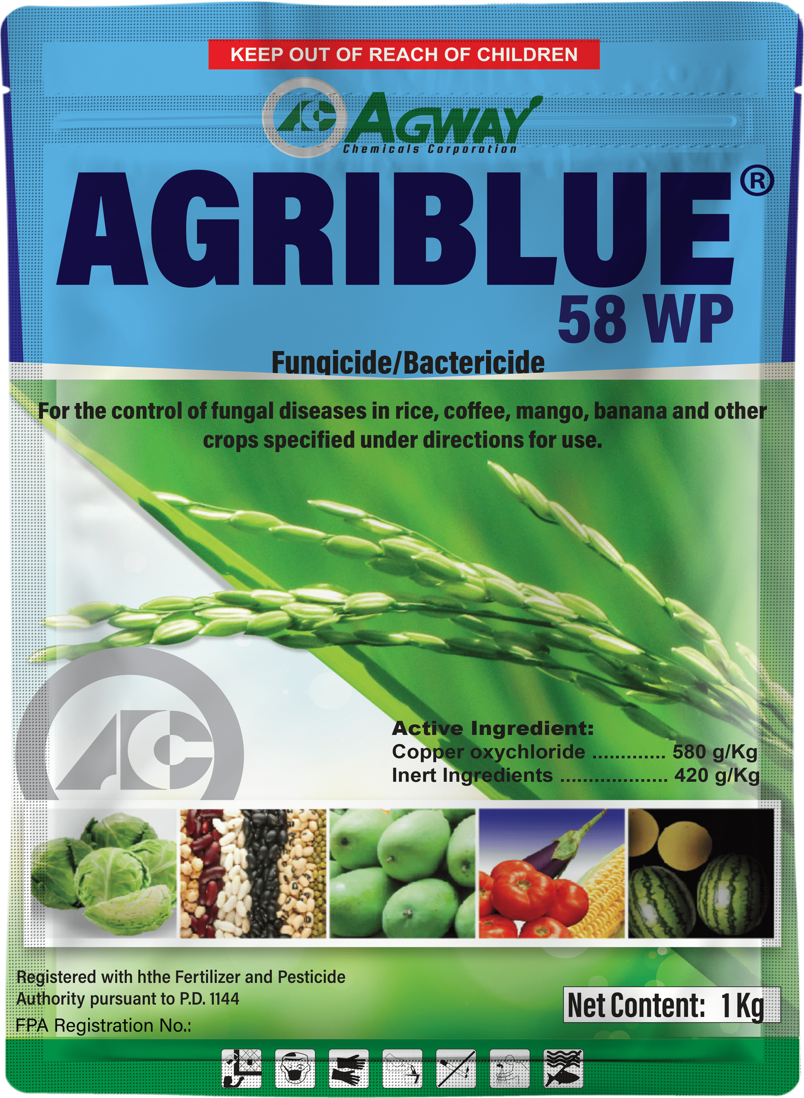 Agriblue 58 WP 1kg